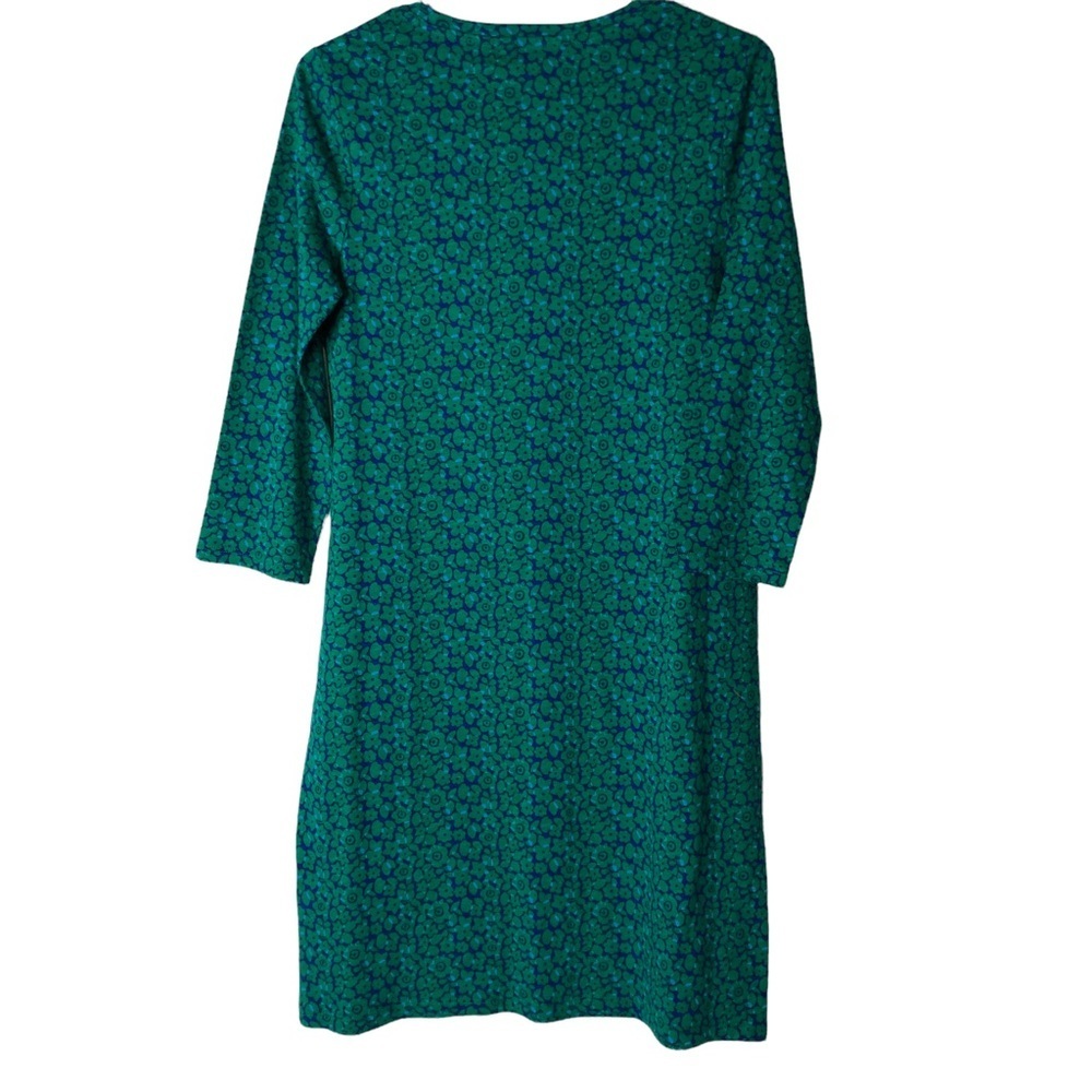 NWT Boden Blue‎ and Green Floral 3/4 Sleeve Nightgown/Pajamas Size 4R - Picture 2 of 9